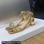 Dior Heel 3.5cm Sunset Heeled Sandals in Lambskin Bronze and Silver-Tone Strass 2024
