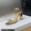 Dior Heel 8.5cm Sunset Heeled Sandals in Lambskin Bronze and Silver-Tone Strass 2024