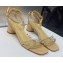 Dior Heel 3.5cm Sunset Heeled Sandals in Lambskin Beige and Silver-Tone Strass 2024