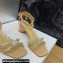 Dior Heel 3.5cm Sunset Heeled Sandals in Lambskin Beige and Silver-Tone Strass 2024