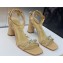 Dior Heel 8.5cm Sunset Heeled Sandals in Lambskin Beige and Silver-Tone Strass 2024