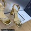 Dior Heel 8.5cm Sunset Heeled Sandals in Lambskin Gold and Silver-Tone Strass 2024