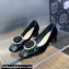 Dior Heel 3.5cm Rose Pumps in Black Patent Calfskin and White Resin Pearls 2024