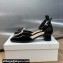 Dior Heel 3.5cm Rose Mary Jane Pumps in Black Patent Calfskin and White Resin Pearls 2024