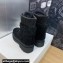 Dior D-Hike Ankle Boots in Black Shearling and Calfskin 2024