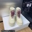 Dior D-Hike Ankle Boots in White Shearling and Calfskin 2024