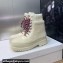 Dior D-Hike Ankle Boots in White Shearling and Calfskin 2024