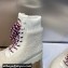 Dior D-Hike Ankle Boots in White Shearling and Calfskin 2024