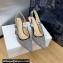 Dior Heel 6.5cm J'Adior Slingback Pumps in Black and White Micro-Houndstooth Embroidered Cotton 2024