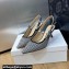 Dior Heel 6.5cm J'Adior Slingback Pumps in Black and White Micro-Houndstooth Embroidered Cotton 2024