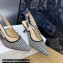 Dior Heel 6.5cm J'Adior Slingback Pumps in Black and White Micro-Houndstooth Embroidered Cotton 2024