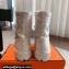 Hermes Fresh Water-repellent Women/Men ankle boots in quilted parachute fabric and calfskin White