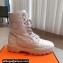 Hermes Fresh Water-repellent Women/Men ankle boots in quilted parachute fabric and calfskin White