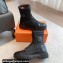 Hermes Fresh Water-repellent Women/Men ankle boots in quilted parachute fabric and calfskin Black