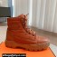 Hermes Fresh Women/Men ankle boots in water-repellent light parachute fabric and calfskin Khaki