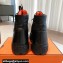 Hermes Fresh Women/Men ankle boots in water-repellent light parachute fabric and calfskin Black
