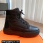 Hermes Fresh Women/Men ankle boots in water-repellent light parachute fabric and calfskin Black