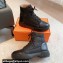Hermes Fresh Women/Men ankle boots in water-repellent light parachute fabric and calfskin Black