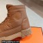 Hermes Fresh Women/Men ankle boots in water-repellent light parachute fabric and calfskin Brown