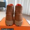 Hermes Fresh Women/Men ankle boots in water-repellent light parachute fabric and calfskin Brown