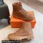 Hermes Fresh Women/Men ankle boots in water-repellent light parachute fabric and calfskin Brown