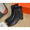 Hermes Hommage ankle boots in calfskin Black