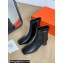 Hermes Hommage ankle boots in calfskin Black