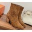 Hermes Vegas ankle boots in suede calfskin Brown