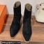Hermes Vegas ankle boots in suede calfskin Black