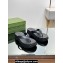 Gucci thong platform rubber sandals 746334 Black 2024