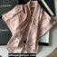Chanel Silk Twill Square Scarf 90x90cm AA9567 Pink & Black 2024