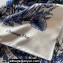 Dior Butterfly Around the World 90 Square Scarf  in White and Pastel Midnight Blue Silk Twill 90x90cm 2024