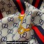 Gucci GG silk wool shawl with Web 756936 140x140cm Red 2024