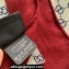 Gucci GG silk wool shawl with Web 756936 140x140cm Red 2024