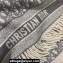 Dior Oblique Scarf in Gray Cashmere and Wool 45x200cm 2024