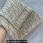 Fendi Beige wool and cashmere FF scarf 30x180cm 2024