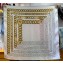 Chanel Silk Twill Square Scarf 90x90cm White & Gold 2024