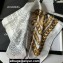 Chanel Silk Twill Square Scarf 90x90cm White & Gold 2024