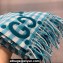 Gucci GG Check wool shawl 35x240cm Blue 2024