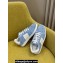 Dior Star Sneakers in Pastel Blue Suede Calfskin and White Calfskin 2024