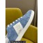 Dior Star Sneakers in Pastel Blue Suede Calfskin and White Calfskin 2024