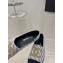 Chanel Gold CC Logo Tweed Espadrilles G29762 Black/White 2024