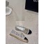 Chanel Gold CC Logo Tweed Espadrilles G29762 Gray 2024