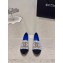 Chanel Gold CC Logo Tweed Espadrilles G29762 Blue 2024