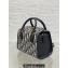 Dior Small Boston Bag in Blue Oblique Jacquard 2024