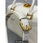 Dior Small Boston Bag in White Box Calfskin 2024