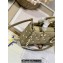 Dior Medium Lady D-Joy Bag in Apricot Cannage Lambskin with Gold-Finish Butterfly Studs 2024