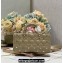 Dior Medium Lady D-Joy Bag in Apricot Cannage Lambskin with Gold-Finish Butterfly Studs 2024