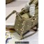 Dior Small Lady D-Joy Bag in Apricot Cannage Lambskin with Gold-Finish Butterfly Studs 2024