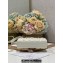 Dior Small Lady D-Joy Bag in White Cannage Lambskin with Gold-Finish Butterfly Studs 2024